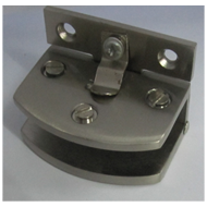 U Glass Hinge - SS Finish - 12mm