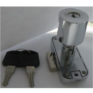 Rotating Bar Lock with Knob - 19mm - CP