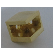 Glass Corner Bracket - Gold Finish - 12