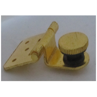 Folding Glass Hinge - 35mm - Gold Finis