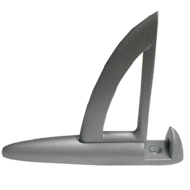 Glass Shelf Bracket - Matt Chrome Finis