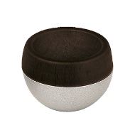 Cabinet Knob - Aluminum/Wenge Finish