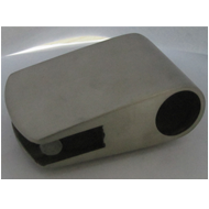 Pipe To Glass Bracket - SS Finish