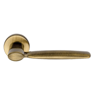 Door Lever Handle on rose - Bronzed Bra