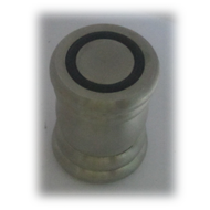 Glass Stud - 27mmX50mm - SS Finish