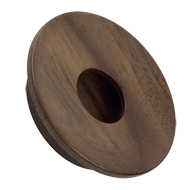 Wooden Knob Belly Button Zebr