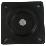 Square Revolving Disc - 12Inch - Brown