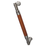 Glass Door Handle - 25mmx300mm - Wood &