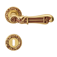 TIFFANY Door Lever Handle on rose - Pat