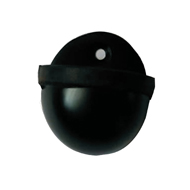 Half Round Door Stopper - Black Nickel 