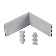 Two Side Connector - Grey - 90mm