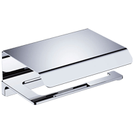 Paper Holder with Cover - Chrome Plated