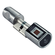 Fingerprint Cylinder - SS/Black Colour