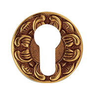 Yale Key Hole Escutcheon - Old Gold Fin