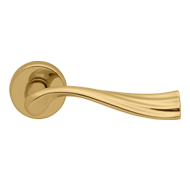 RIVER Lever Handle on Rose - Polished B