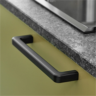 MANGO Cabinet Handle - 160mm - Black Fi