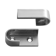 Oval Pipe Bracket - Chrome Plated Finis