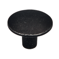 Cabinet Knob - 30mm - Tumbled iron effe