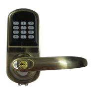 Digital Code Door Lock - Antique Brass