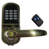 Digital Remote Door Lock - Antique Bras