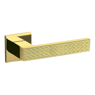 DIANA CHEVRON Door Handle - Brass - Bri