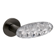 CRYSTAL DIAMOND Door Handle With Yale K