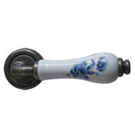 Dalia bb Door Handle on rose - old iron