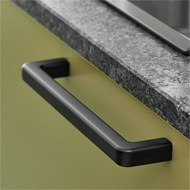 MANGO Cabinet Handle - 320mm -Black Fin