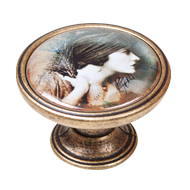 Gorgeous Woman Antique Cabinet Knob