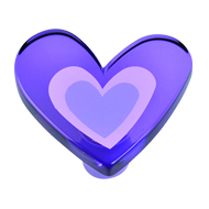 Purple Heart Cabinet Knob