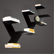 Steel wall mounted Black shelf