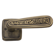Brass Door Handle - (LR) - AB Finish