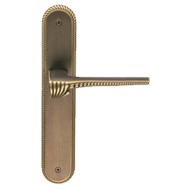 CHORA Door Lever Handle on Plate in Mat