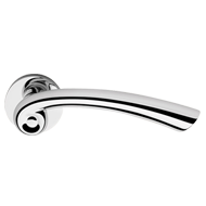 Nau Lever Handle on Rose - Polished Chr