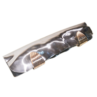 Main Door Handle - Stainless Steel + Br