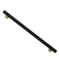 Glass Door Pull Handle - Black Matt Gol