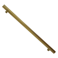 Glass Door Pull Handle - PVD Gold Satin