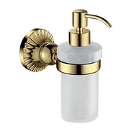 Glass Soap Dispenser - Gold F