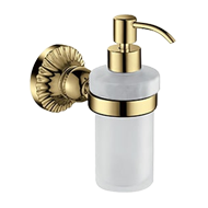 Glass Soap Dispenser - Gold Finish - AU