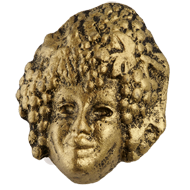 Venice Grapevine Mask Cabinet Knob in A