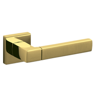 PLANET Q Door Handle - Brass - Bright S