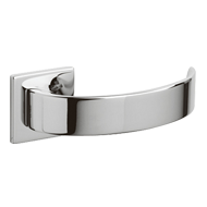 ARC Door Lever handle on rose With Yale