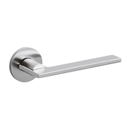 OPEN Door Handle  - Brass - Satin Chrom