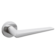 NINA Door Handle - Brass - Satin Chrome