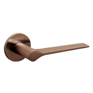 LAMA L Door Handle - Brass - Super Copp