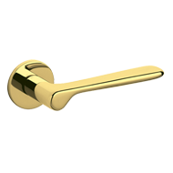 PLUME Door Handle - Brass - Super Gold 