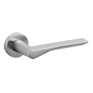 FIN Door Lever handle on rose With Yale