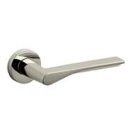 FIN Door Lever handle on rose - Brass -