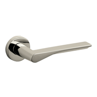 FIN Door Lever handle on rose With Yale