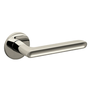 LUCY Door Handle - Brass - Super Nickel